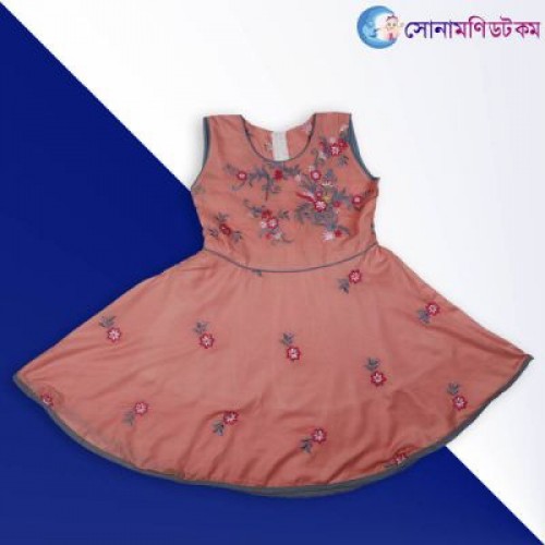Girl Sleeveless Frock - Peach | Frocks & Dresses | GIRLS FASHION at Sonamoni.com Girl Sleeveless Frock - Peach | Frocks & Dresses | GIRLS FASHION at Sonamoni.com