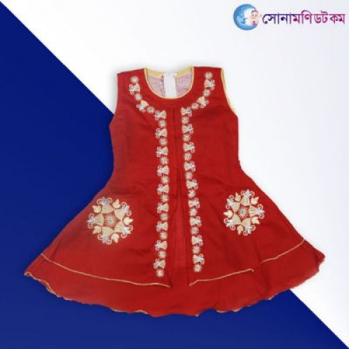 Girl Sleeveless Frock - Red | Frocks & Dresses | GIRLS FASHION at Sonamoni.com Girl Sleeveless Frock - Red | Frocks & Dresses | GIRLS FASHION at Sonamoni.com