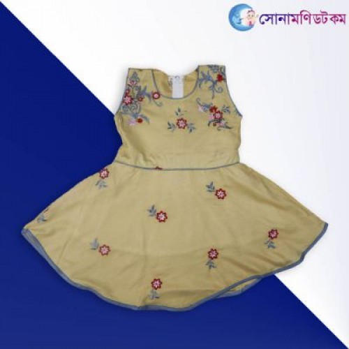 Girls Sleeveless Frock - Golden | Frocks & Dresses | GIRLS FASHION at Sonamoni.com Girls Sleeveless Frock - Golden | Frocks & Dresses | GIRLS FASHION at Sonamoni.com