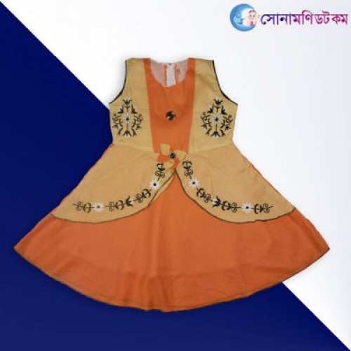 Girls Sleeveless Frock - Orange | Frocks & Dresses | GIRLS FASHION at Sonamoni.com Girls Sleeveless Frock - Orange | Frocks & Dresses | GIRLS FASHION at Sonamoni.com