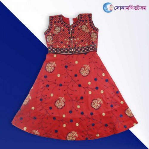 Girls Sleeveless Frock - Red | Frocks & Dresses | GIRLS FASHION at Sonamoni.com Girls Sleeveless Frock - Red | Frocks & Dresses | GIRLS FASHION at Sonamoni.com