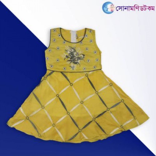 Girls Sleeveless Frock - Yellow | Frocks & Dresses | GIRLS FASHION at Sonamoni.com Girls Sleeveless Frock - Yellow | Frocks & Dresses | GIRLS FASHION at Sonamoni.com