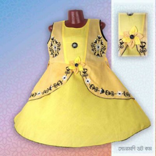 Girls Sleeveless Frock - Yellow | Frocks & Dresses | GIRLS FASHION at Sonamoni.com Girls Sleeveless Frock - Yellow | Frocks & Dresses | GIRLS FASHION at Sonamoni.com