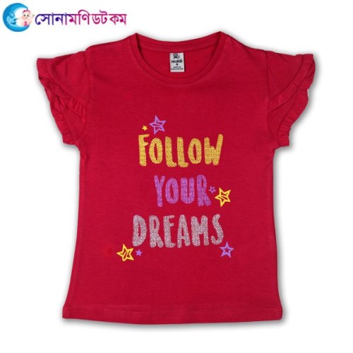 Girls T-Shirt - Deep Pink | Tops & T-shirts | GIRLS FASHION at Sonamoni.com Girls T-Shirt - Deep Pink | Tops & T-shirts | GIRLS FASHION at Sonamoni.com