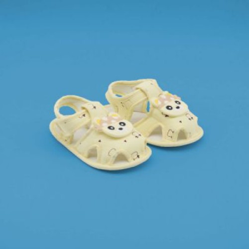 Baby Cloth Sandal Bear Applique - Yellow | Sandals | FOOTWEAR at Sonamoni.com Baby Cloth Sandal Bear Applique - Yellow | Sandals | FOOTWEAR at Sonamoni.com