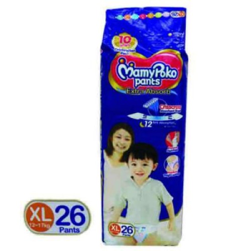 MamyPoko Pants Diaper (XL) - 26 pcs (12 -17 kg) - India | Baby Diapers | DIAPERING at Sonamoni.com MamyPoko Pants Diaper (XL) - 26 pcs (12 -17 kg) - India | Baby Diapers | DIAPERING at Sonamoni.com