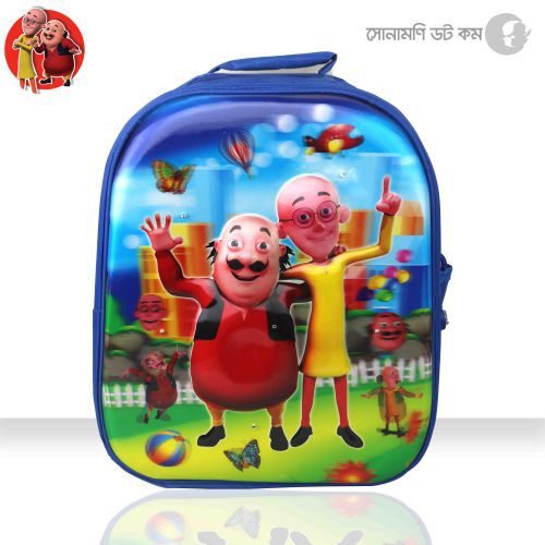 School Bag Motu Patlu Print - Blue | School Bag & Back Pack | SCHOOL SUPPLIES at Sonamoni.com School Bag Motu Patlu Print - Blue | School Bag & Back Pack | SCHOOL SUPPLIES at Sonamoni.com