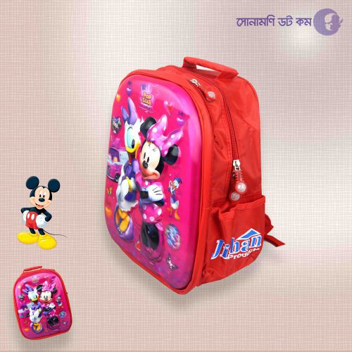 School Bag Micky Mouse Print - Red | School Bag & Back Pack | SCHOOL SUPPLIES at Sonamoni.com School Bag Micky Mouse Print - Red | School Bag & Back Pack | SCHOOL SUPPLIES at Sonamoni.com