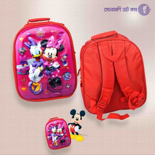 School Bag Micky Mouse Print - Red | School Bag & Back Pack | SCHOOL SUPPLIES at Sonamoni.com School Bag Micky Mouse Print - Red | School Bag & Back Pack | SCHOOL SUPPLIES at Sonamoni.com