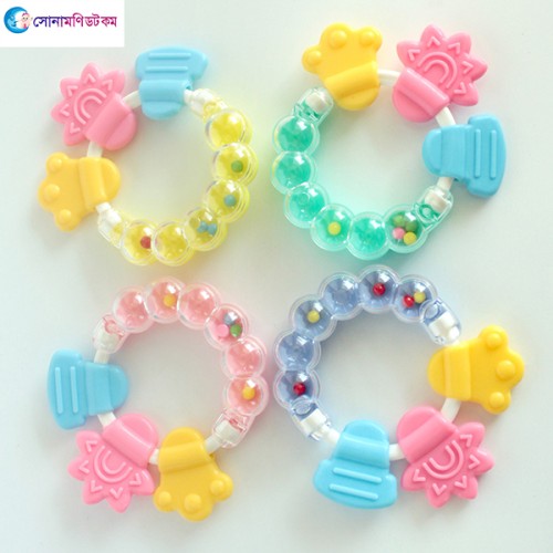 Baby Hand Bell Teether - Turquoise | Baby Care Kit | FEEDING & NURSERY at Sonamoni.com Baby Hand Bell Teether - Turquoise | Baby Care Kit | FEEDING & NURSERY at Sonamoni.com