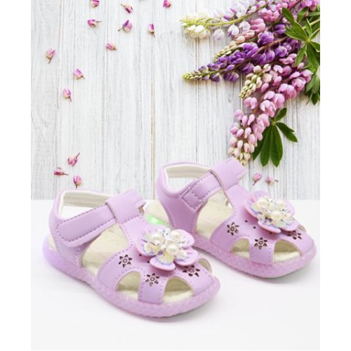 Girls Sandal Flower Applique - Light Violet | Sandals | FOOTWEAR at Sonamoni.com Girls Sandal Flower Applique - Light Violet | Sandals | FOOTWEAR at Sonamoni.com