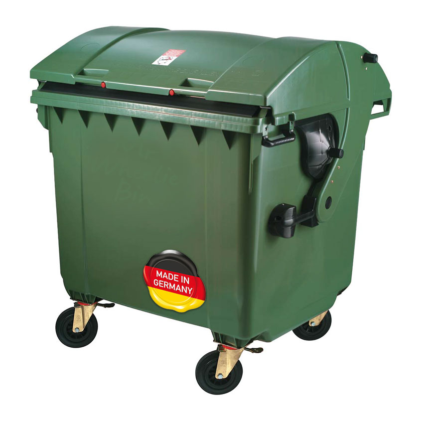 ESE LARGE GARBAGE BIN 1100L ROUND LID MGB1100 ESE ΜΕΓΑΛΟΣ ΚΑΔΟΣ ΑΠΟΡΡΙΜΜΑΤΩΝ 1100L ΜΕ ΣΤΡΟΓΓΥΛΟ ΚΑΠΑΚΙ MGB1100