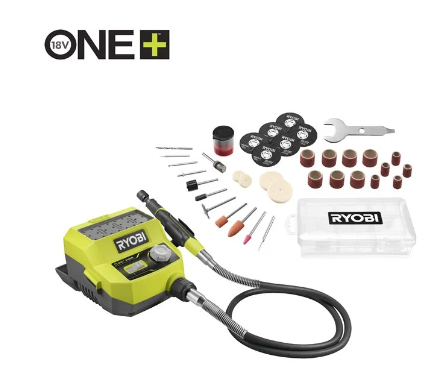 MULTITOOLS RYOBI 18V ONE CORDLESS ROTARY TOOL STATION WITH 35 ACCESSORIES RRTS18 0A35