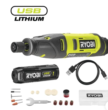 MULTITOOLS RYOBI CORDLESS ROTARY TOOL STARTER KIT WITH 2.0AH BATTERY RRT4 120GA15