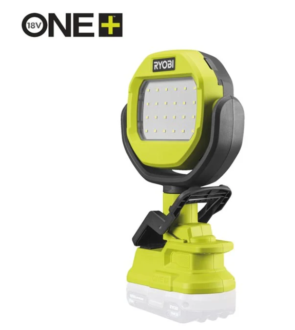 FLASHLIGHTS AND WORK LIGHTS RYOBI ONE 18V CORDLESS CLAMP LIGHT RLCL18 0