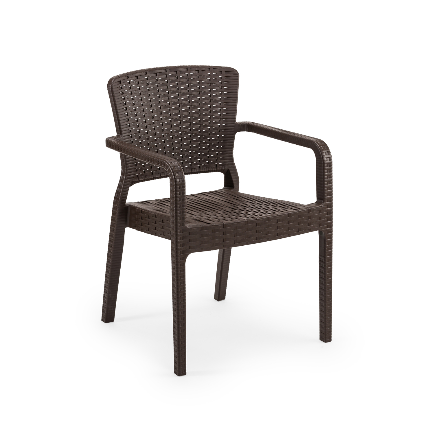 ANTARES OUTDOOR ARMCHAIR WANGE RESIN ANTARES ΚΑΡΕΚΛΑ ΚΗΠΟΥ ΜΕ ΑΓΚΩΝΕΣ ΣΕ ΚΑΦΕ RESIN