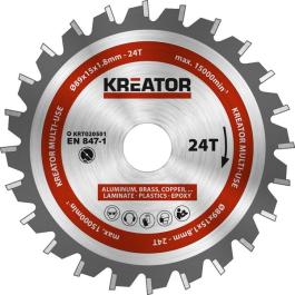 KREATOR CIRCULAR SAW BLADE Ø 89 X 15 X 1.8MM 24T KRT020501 KREATOR ΔΙΣΚΟΣ ΚΟΠΗΣ ΔΙΣΚΟΠΡΙΟΝΟΥ Ø 89 X 15 X 1.8MM 24T KRT020501