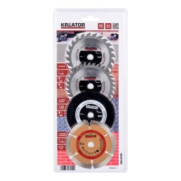 KREATOR CIRCULAR SAW BLADE MINI CIRCULAR SAW 4 PCS KRT090101 KREATOR ΣΕΤ ΛΕΠΙΔΕΣ ΚΟΠΗΣ 4 ΤΕΜ KRT090101