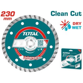 TOTAL DIAMOND DISC UNIVERSAL TURBO 230 x 22.2mm TAC2132301 TOTAL ΔΙΑΜΑΝΤΟΔΙΣΚΟΣ UNIVERSAL TURBO 230 Χ 22.2mm TAC2132301