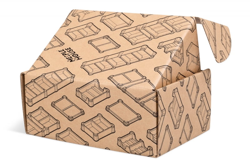 картонные коробки с логотипом в Москве на заказ с печатью