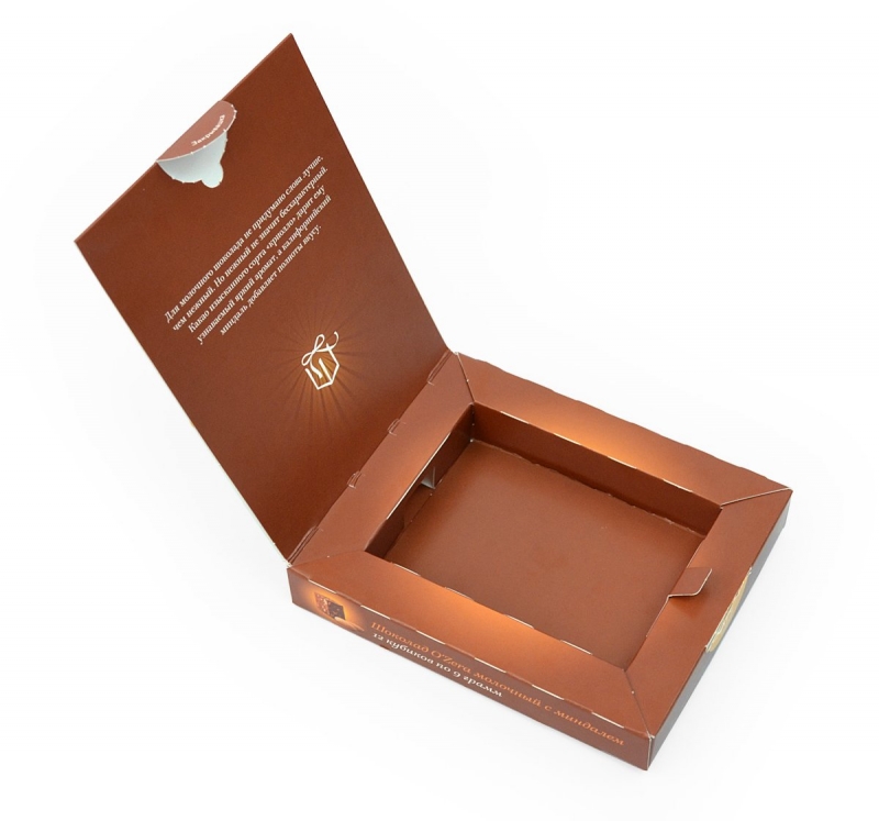 Картонная коробка-книжка для конфет