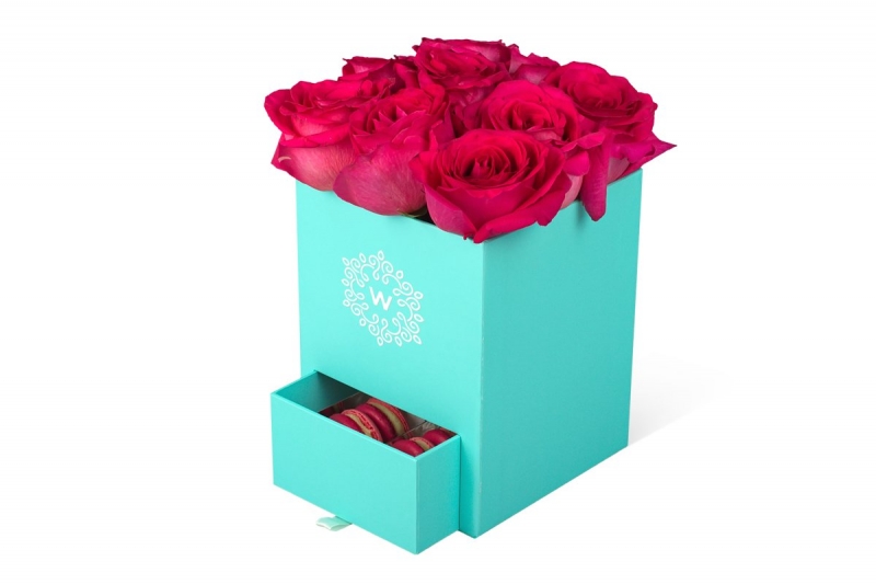 круглые квадратные коробки для цветов с выдвижными ящиками для конфет 