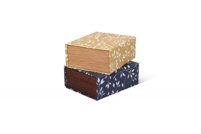 Коробка с деревянными вставками для ювелирных изделий в Москве – производство на заказ