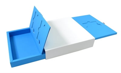 Упаковка-слайдер для шести пластиковых карт и полиграфии в Москве – производство на заказ