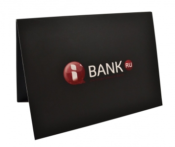 Упаковка для банковской карты и буклета в Москве – производство на заказ