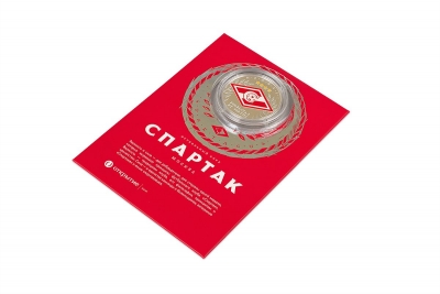 Спартак — Картонная упаковка для подарочной монеты в Москве – производство на заказ