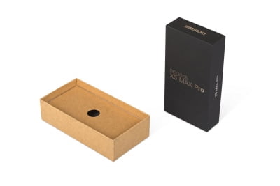 Кашированная коробка крышка-дно для смартфона в Москве – производство на заказ