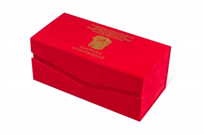 Кашированная коробка-книжка с фигурным клапаном в Москве – производство на заказ