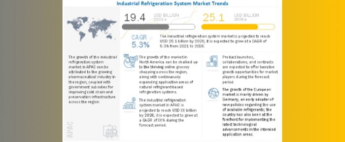 Рынок промышленных холодильных систем - глобальный прогноз до 2026 г.