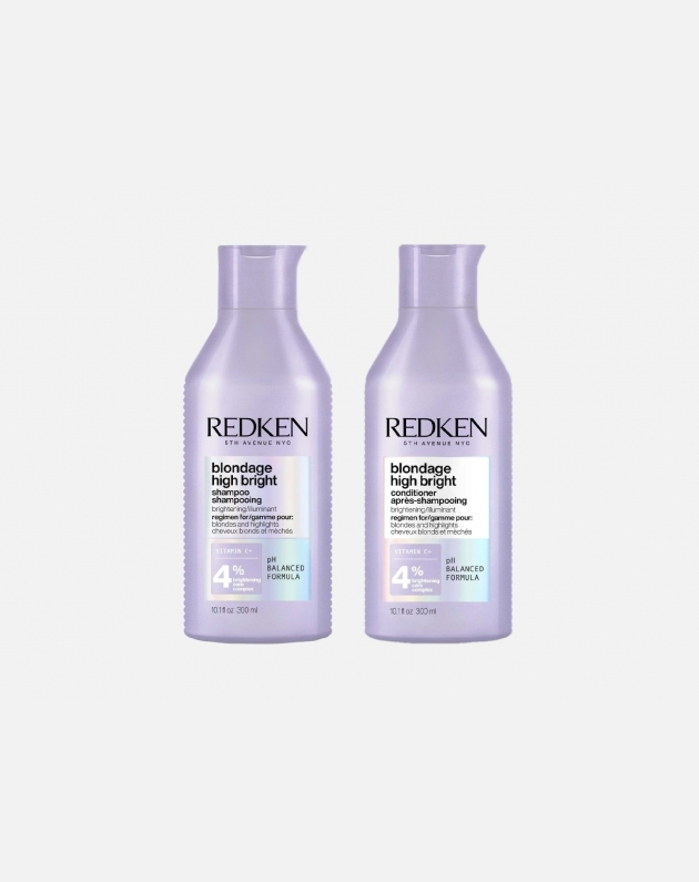 Kit Redken Blondage Hight Bright per capelli biondi shampoo +  balsamo