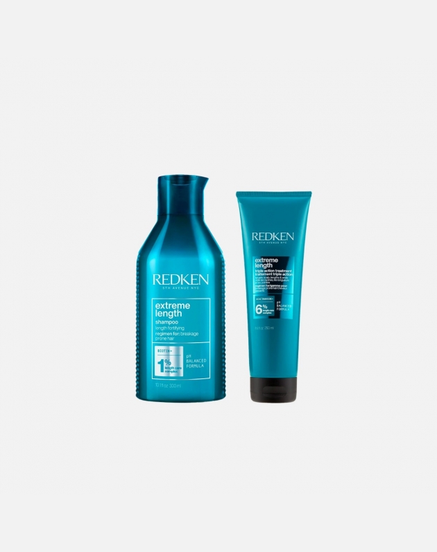 Kit Redken Extreme Length fortificante per capelli lunghi - shampoo + maschera
