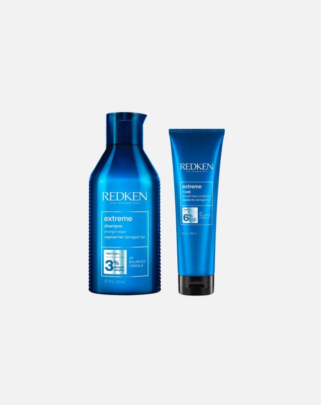 Kit Redken Extreme per capelli sfibrati e danneggiati - shampoo + maschera
