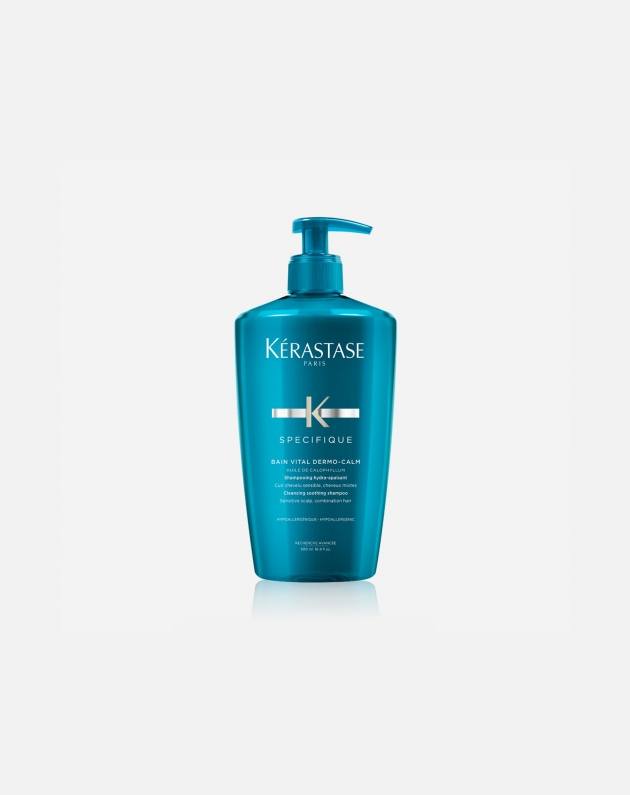 Flacone da 500 ml di shampoo ipoallergenico Kerastase specifique vital dermo calm 