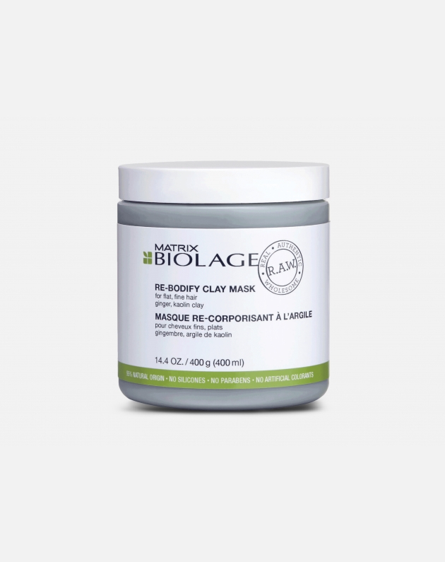 Biolage R.a.w. Nourish Re-bodify Clay Mask Ginger Kaoling Clay 400 Ml