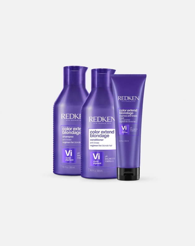 Kit Redken Color Extend Blondage completo antigiallo fortificante - shampoo + conditioner + maschera 