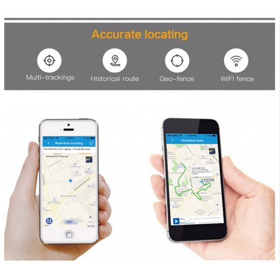 Hodinky s mobilom a GPS, LBS, WiFi monitoringom výskytu a pohybu osôb
