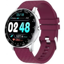 Ženské ružové vodeodolné outdoorové smart Bluetooth hodinky športové funkcie diagnostika