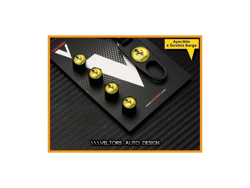 Ferrari Logo Amblem Anahtarlık Sibop Kapak Seti Ferrari Logo Amblem Anahtarlık Sibop Kapak Seti