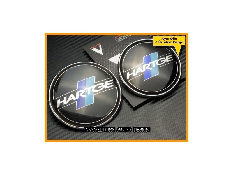 BMW Hartge Ön Kaput Arka Bagaj Logo Amblem Seti BMW Hartge Ön Kaput Arka Bagaj Logo Amblem Seti