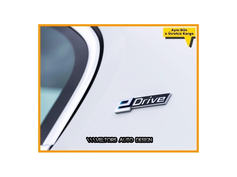 BMW eDrive Yan Logo Amblem Seti BMW eDrive Yan Logo Amblem Seti