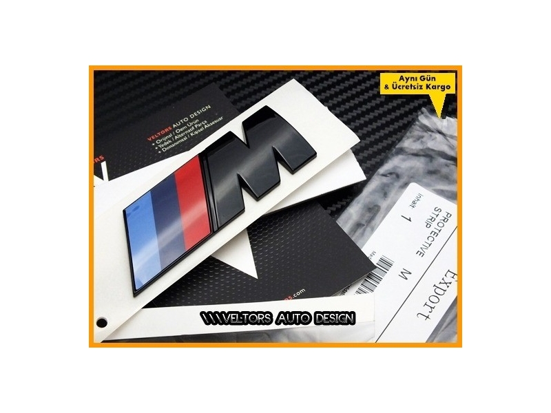 BMW Orijnal Piano Black M Bagaj Yazı Logo Amblem BMW Orijnal Piano Black M Bagaj Yazı Logo Amblem