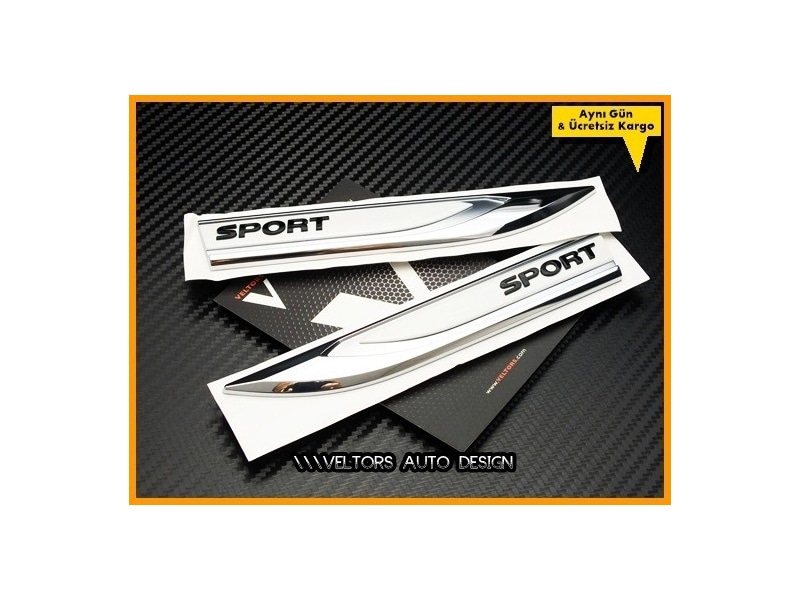 VW Sport Yan Çamurluk Yazı Logo Amblem Seti VW Sport Yan Çamurluk Yazı Logo Amblem Seti