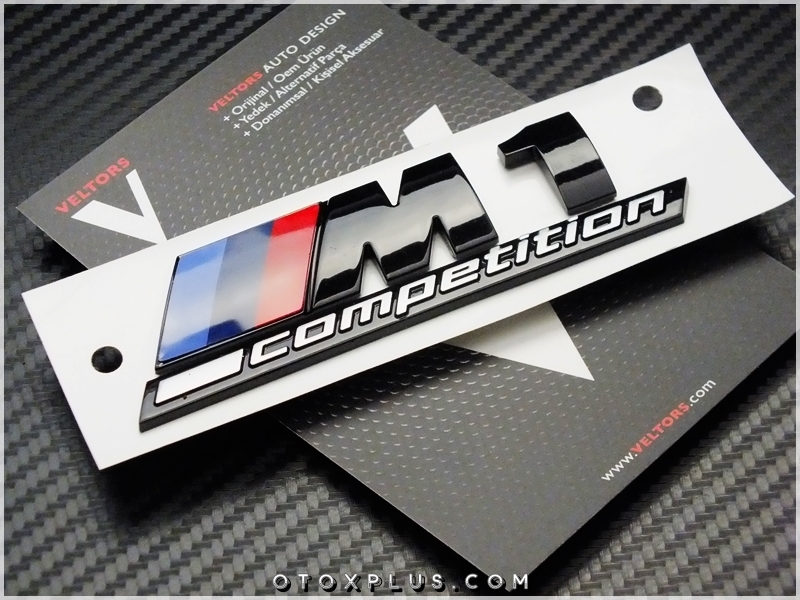BMW Black / Siyah M1 Competition M1 Logo Amblem Seti BMW Black / Siyah M1 Competition M1 Logo Amblem Seti
