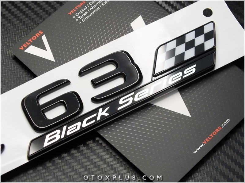 Mercedes Black / Siyah C 63 / C63 Black Series Yazı Logo Amblem Seti Mercedes Black / Siyah C 63 / C63 Black Series Yazı Logo Amblem Seti