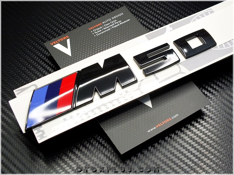 BMW Black / Siyah M50/ M 50 Bagaj Yazı Logo Amblem BMW Black / Siyah M50/ M 50 Bagaj Yazı Logo Amblem
