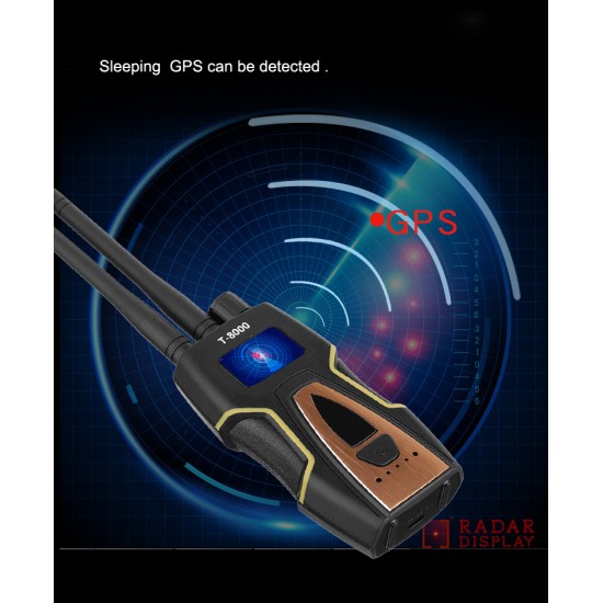 Detektor odposluchu (1-8000 MHz), skrytých kamier, WiFi, GPS, GSM, 3G, 4G, RF a iných špionážnych zariadení